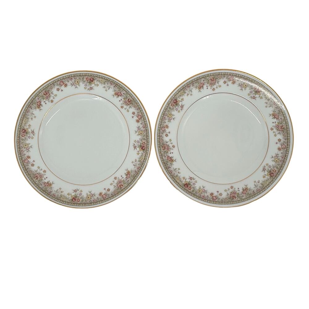 Noritake Ireland Morning Jewel Saucer Plate 2767 (x2) Vtg Fine China Replacement
